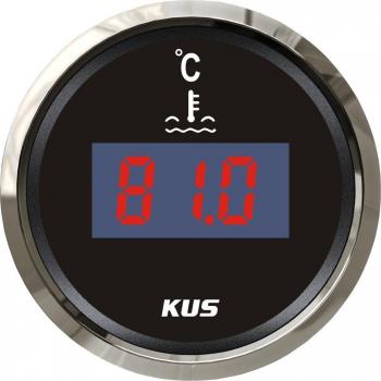 Kus Digital agua Temp temperatura calibre 25 – 120 °C con retroiluminación 52 mm 12 V 24 V