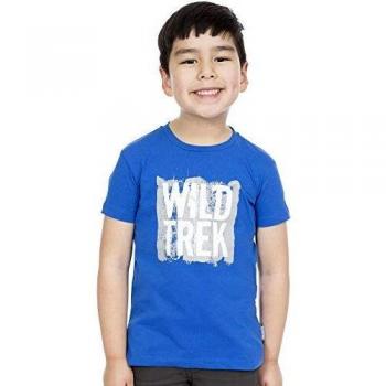 Trespass Zealous Quick Drying Graphic Camiseta, BLU, 2-3 Anni para Niños