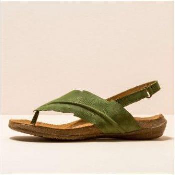 El Naturalista Wakataua N5078 Pleasant Selva - Sandalias Planas de Piel con Autocierre para Mujer