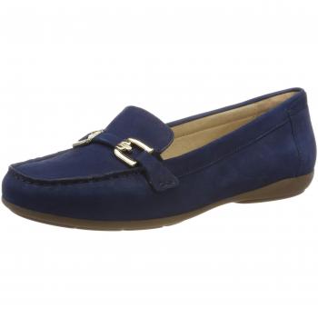 Geox D ANNYTAH Moc A, Mocasines Mujer, Azul