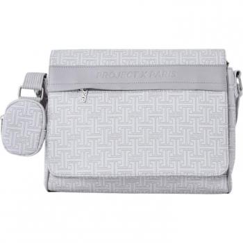 Monogrammed Flap Bag Project X Paris - Unisex Greige One Size
