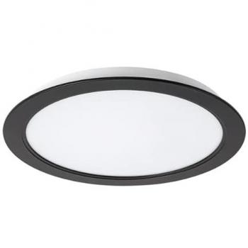 Downlight Panel LED de Empotrar Shaun - 24W - 2300lm - 4000K - Redondo - D22xH2,6cm - Negro