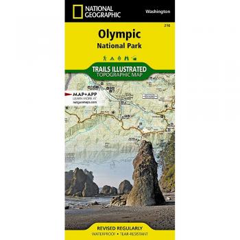 Olympic National Park Topographic Hiking Map 1:100,000 - Trails Illustrated by National Geographic