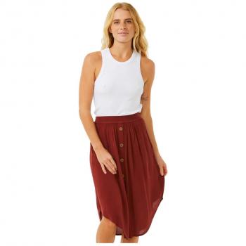 Falda Rip Curl Classic Surf para mujer en color rojo