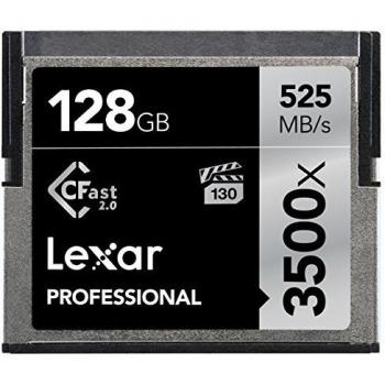 Lexar Pro 128GB CFast 3500x Compact Flash Memory Card - LC128CRBEU3500