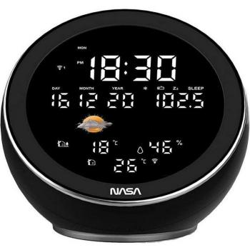 Estación Meteorológica NASA WSP1500 Moon con Altavoz Bluetooth Negra
