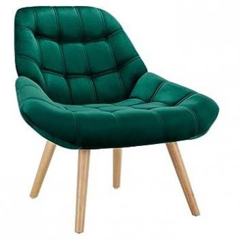 Sillón de terciopelo verde LUOSTO
