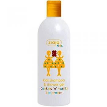 Ziaja Champú y Gel de Baño para Niños Helado de Vainilla y Galleta, 400ml