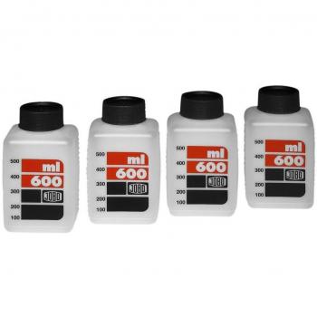 Kit de Botellas JOBO 4 x 600ml Blancas