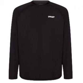 Camiseta de protección Oakley Rainbow Rashguard manga larga negra para hombres - Talla M
