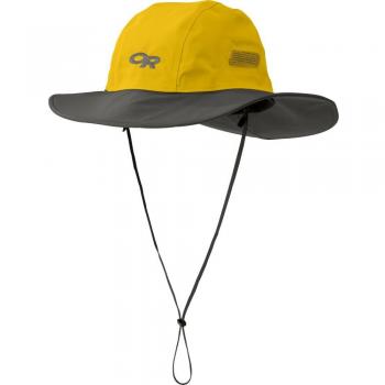Outdoor Research Seattle Sombrero – Sombrero de Lluvia/Sol Sombrero, Yellow/d'grey