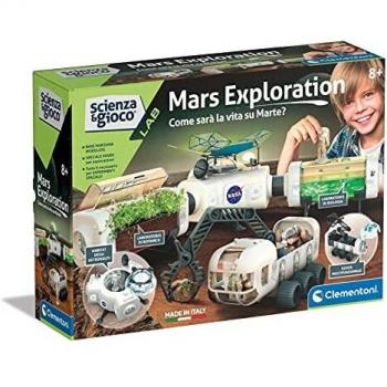 Clementoni Lab-NASA Mars Exploration, Base Espacial - Kit de experimentos científicos, Juego científico 8 años, Manual en Italiano, Fabricado en Italia, Multicolor, 19243