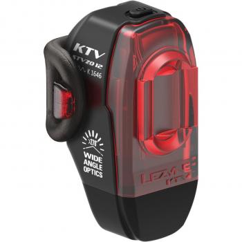 Lezyne Luz Trasera KTV Drive STVZO - Luz trasera LED, 10 lúmenes de brillo, modo intermitente y constante, batería recargable USB, resistente al agua IPX7, montaje fácil en el sill