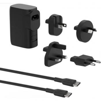 Belkin BoostCharge 25W Hybrid USB Charger with 5000mAh Power Bank and Travel Adapter