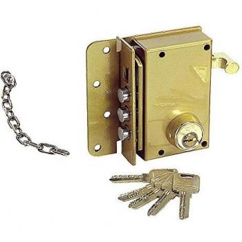 UCEM 3010316 Cerradura Seguridad 4500-s/he/Derecha, Dorado, 0