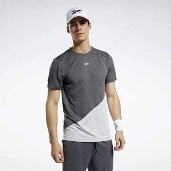 Reebok Wor Melange SS tee Camiseta, Hombre, Negro, L