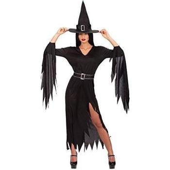 Carnival Toys 82052 - disfraz de bruja con sombrero y cinturón, talla M/L