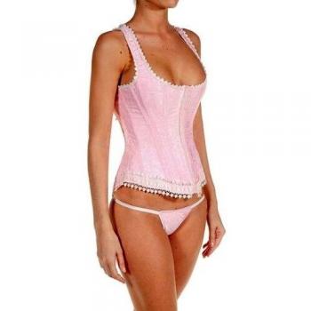 Intimax corsets lencería y moda Corset Alexis Rosa Corsé, 3XL para Mujer