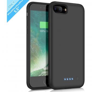Funda Bateria para iPhone 6 Plus/ 6s Plus/ 7 Plus/ 8 Plus, 8500mAh Batería Cargador Externa para iPhone 6 Plus/ 6s Plus/ 7 Plus/ 8 Plus 5,5'' Recargable Backup Charger Case Portátil Power Bank Case