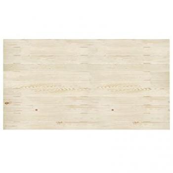 DECOWOOD - Cairo Cabecero de madera maciza en varios acabados y medidas, tono natural, 100x60cm, lamas horizontales, hecho a mano en España, anclajes incluidos