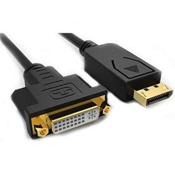 Adaptador DisplayPort Macho a DVI Hembra 30AWG 1080P/60HZ