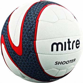Mitre  shooter nb 18p partido netball blanco/ rojo, tamaño 4 negro/blanco infantil