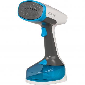 Calor DR7000C0 Defroisseur de Vapor Portátil 1100W, 17g/min, 150ml, Calentamiento en 45s, Anti-bacteriano, Azul y Blanco