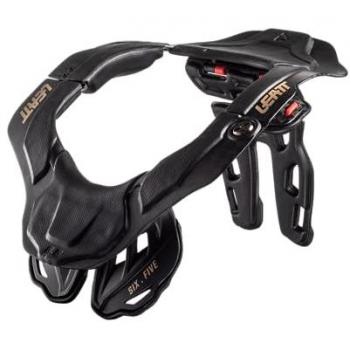 Leatt Protector de Cuello 6.5 Carbon Negro - Collarín ligero y ultraventilado, talla L/XL