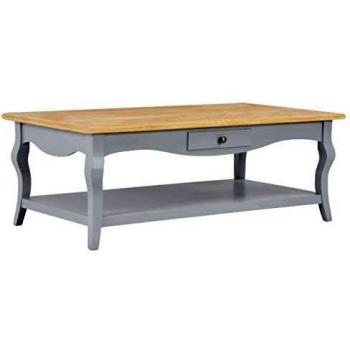 SengentoStyle Salontafel 110x60x40 cm MDF grijs