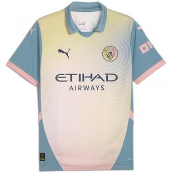 PUMA Manchester City Fourth Shirt 2024-25 - Adult Male, Blue/White/Pink, Size 3XL
