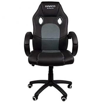 PRIXTON Draco - Sillas Gaming/Silla Gamer Ergonomica para Escritorio y Oficina con Altura Ajustable y Reposabrazos con Relleno de Espuma de Alta Consistencia