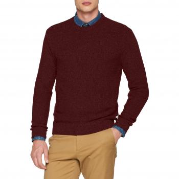 Scalpers Terranova Tricot, Jersey para Hombre, Rojo Burdeos Vigoré, XX-Large