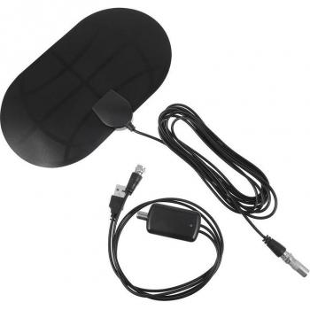 Antena de TV interior con amplificador 1080P, accesorio de recepción de señal
