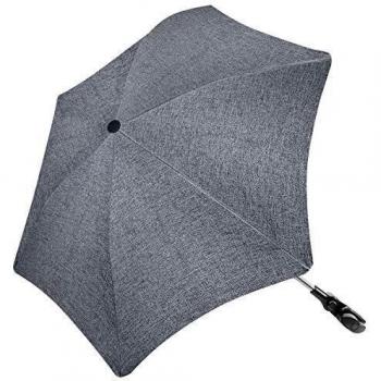 RIOGOO Cochecito Sombrilla Paraguas Forma Irregular Universal 50+ UV Para Bebés e Infantes Protección Solar Paraguas con Mango de Paraguas para Cochecito, Cochecito, Cochecito y Cochecito-Gris