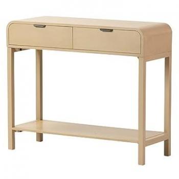 Consola de Madera MDF Pino Natural Negro 90x32x75 cm - Perfecto para la Entrada