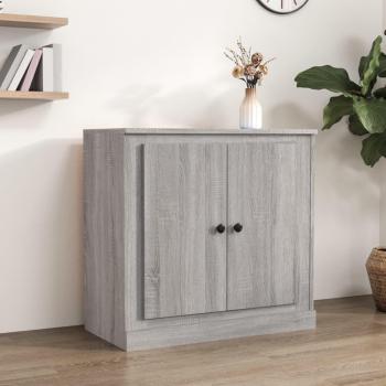 Aparador de Madera Contrachapada Gris Sonoma 70x35,5x67,5 cm - Mueble de Almacenaje Moderno para Salón, Buffet y Armario Auxiliar