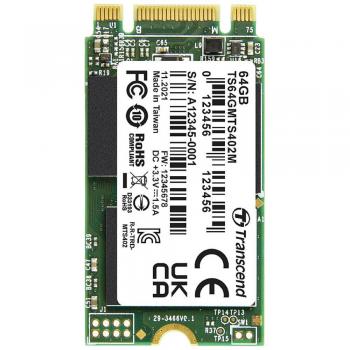Transcend MTS402M 64 GB SSD Interno M.2 SATA III 2242 Industrial