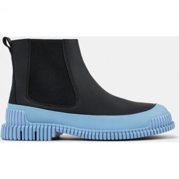 CAMPER Pix Ankle Boots for Men in Black and Blue, Size 41, Smooth Leather