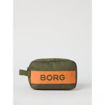Borg Stripe Green Toilet Bag
