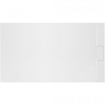 Plato de Ducha Rea Bazalt Blanco 80x120