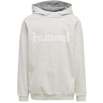 Hummel Go Cotton Logo Hoodie Egret Melange 12 Years Unisex