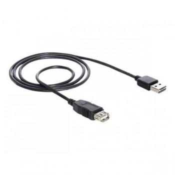 DeLOCK EASY-USB 2.0-A - USB 2.0-A, 2m Cable de Extensión USB A Negro