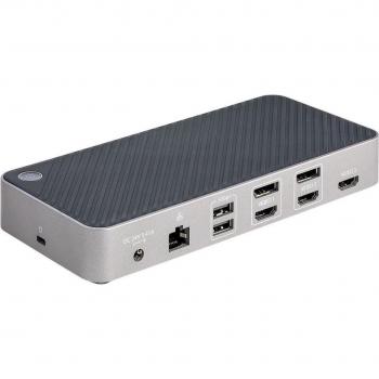 Startech.com - Estación de Acoplamiento Triple Monitor USB-C - Dock 3x HDMI/DP 4K - Hub USB con 5 Puertos - Ethernet GbE - Power Delivery (PD) de 100W