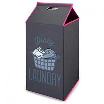 Kit Closet 5120051212 - cesto de lavandería dirty laundry, gris, 80 x 32 x 32