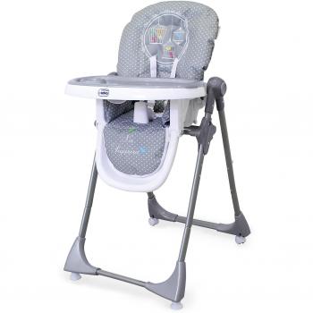 Asalvo Chef - Trona plegable, diseño pajarera, color gris