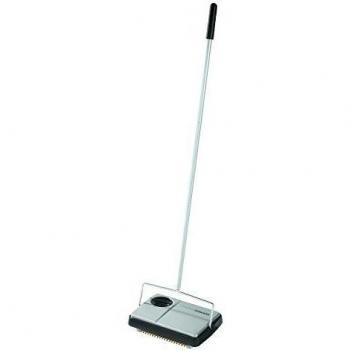 Leifheit 11706 Regulus - Escoba de 22 cm para Alfombras, en Color Negro y Plata