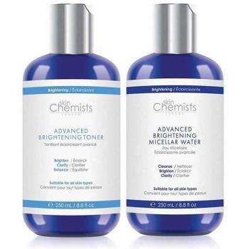 skinChemists Advanced Brightening Toner & Marine Micellar Water Kit