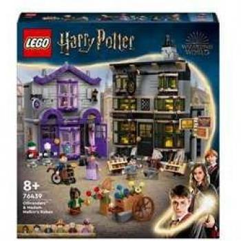 LEGO Harry Potter Ollivanders y Túnicas de Madame Malkin 76439 - Juguete de construcción con tienda de varitas del Callejón Diagon, regalo para niñas y niños a partir de 8 años, ideal para