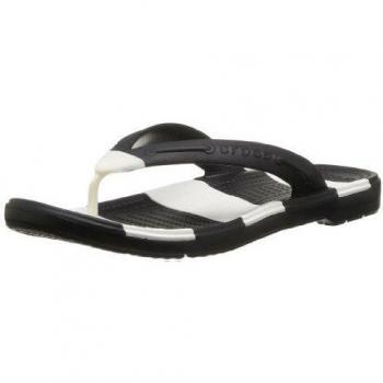 crocs Beach Line Flip 15335-066-160 - Chanclas para unisex-adultos, color negro, talla 36-37, Negro, 9 UK