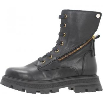 Botines de Mujer Marca Yellow Modelo Vicenta, color negro, diseño moderno, material sintético, suela antideslizante, altura del tacón media